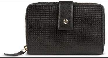 bugatti portemonnee Noemi Lady Zip Around Wallet Black zwart