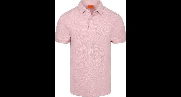 Suitable Poloshirt MEL Pique Roze - Maat L - Heren - Polo shirt Heren met Korte mouw