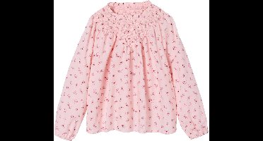 Vertbaudet Blouse voor meisjes met gesmokte mouwen