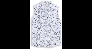 Tom Tailor - Blouse met patroon - Maat 40 - white small leaves design