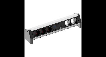 BACHMANN DESK 1x schakelaar 3x geaard stopcontact 2x ABD GST18