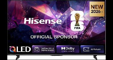 Hisense 85E7S PRO SmartTV - 85 inch - 4K Hi-QLED - 2026 - Native 144Hz Game Mode - Hi-QLED Colour - Built-in Subwoofer - AI Picture - AI Smooth Motion - AMD FreeSync Premium - Dolby Vision Atmos