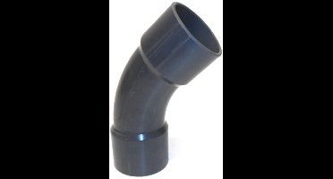 Mega Bocht 45° PVC-U 90 mm lijmmof 10bar grijs type handgevormd