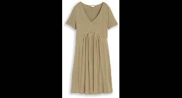 Tom Tailor - Jerseyjurk met V-hals - Maat 38 - Silver Olive