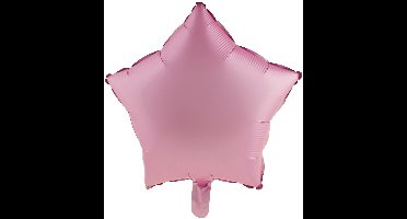 Folieballon Ster Chroom Roze - 46cm