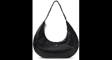 GUESS schoudertas Petra Hobo Black zwart