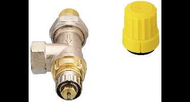 Danfoss Klephuis RA-UR 10 R 3/8, UK (Axiaal), Mat vernikkeld, 013G3297