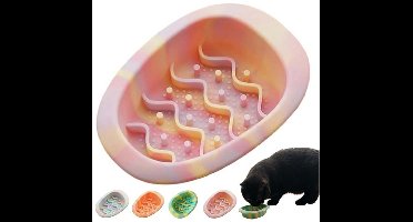 Likmat voor Honden En Katten, Langzame Voeding voor Honden, Langzame Likvoermat, Licky Matten voor Katten, Voor Eten en Traktaties, Angstverminderaar,14,5x10x4cm