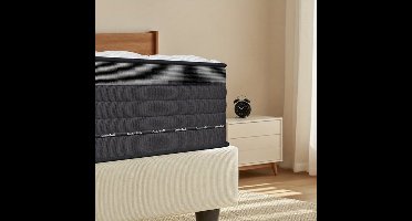 Matras – Pocketveringmatras – 7-Zones Matras – Hybrid Matras – Tweepersoonsmatras – Medium Stevig – 140x200 cm – Ademend & Ergonomisch