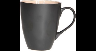 Cosy & Trendy Mok Laguna Old Rose – 450 ml – Bevat 1 mok – Old Rose kleurig aardewerk met unieke textuur – Vaatwasser- en Magnetronbestendig