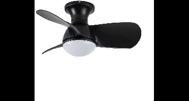 CristalRecord - Plafondventilator Epona Mini Ø 64 cm zwart