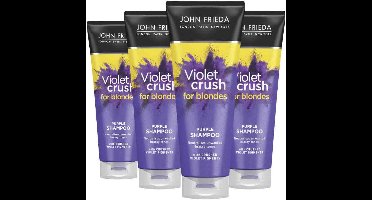 John Frieda Violet Crush Shampoo Purple - 4 x 250 ml - Voordeelverpakking