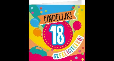 XL Greeting Cards - 18 jaar