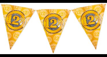 Vlaggenlijn 12,5 jaar getrouwd | Set á 3 stuks | 10 meter | Dubbelzijdig