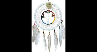 Dromenvanger Tree of Life Rainbow & White - Regenboog Kralen - 22cm