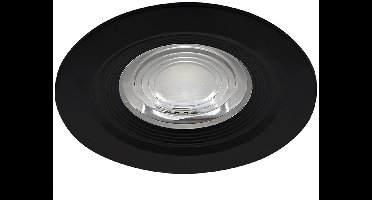 LED Inbouwspot - Kingtron - 7W 630lm 38D - IP54 Waterdicht - 840 Natuurlijk Wit 4000K - Rond - Zwart