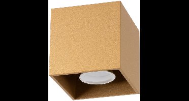 Sollux Lighting Plafondlamp Quad - 10x10x10cm - GU10 - gouden - staal
