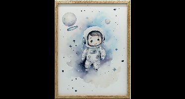 Muurposter Sterreizen Van Een Kleine Ontdekkingsreiziger 50X70 Zonder Lijst