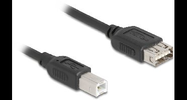 DeLOCK 81529 USB-kabel USB 2.0 0,5 m USB B USB A Zwart