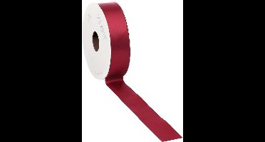 Satijn lint 16 mm rood op rol van 25 meter