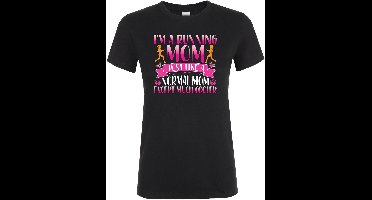 Running Mom T-shirt - Dames T-shirt - Cadeau - Hardloop Moeder - Mama - Beste Moeder Ter Wereld - Jarig - Verjaardagscadeau - Moederdag - Hardloop Cadeau - Moederdag Cadeau - Mom - Moeder Cadeau - verjaardag - Maat XL