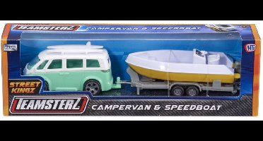 Street Kings Kampeerwagen met speedboot - Teamsterz.