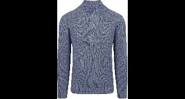 Suitable Mou Half Zip Trui Blauw - Maat M - Heren - Quarter zip - Schipperstrui met rits - Volwassen mannen