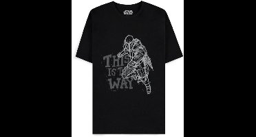 Star Wars The Mandalorian Heren T-shirt - zwart - XXL