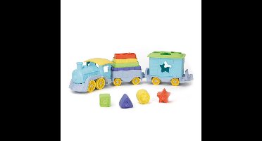 Green Toys Stapel en Sorteer Trein - 12 delig - educatief speelgoed