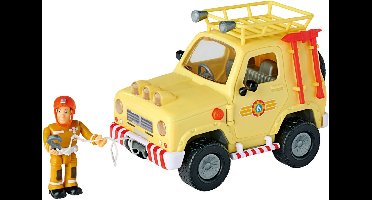 Brandweerman Sam Mountain 4x4 Jeep met Figuur