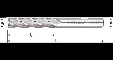 Rotec HSS-E vingerfrees, lang, ø22