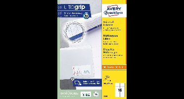 Etiket Avery Zweckform 3484 105x37mm wit 1600stuks