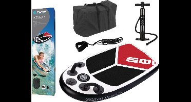 XQMax Bodyboard - Red Edition - 105x60x10 cm - Opblaasbaar - Bodyboard Kids - Bodyboard Volwassenen