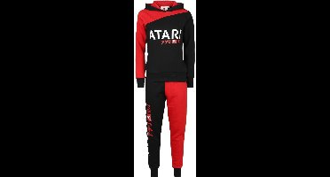 Atari Red Black - Colour Patchwork Dames Trainingspak - zwart/rood - S
