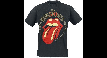 The Rolling Stones 50 Years Heren T-shirt - zwart - 3XL