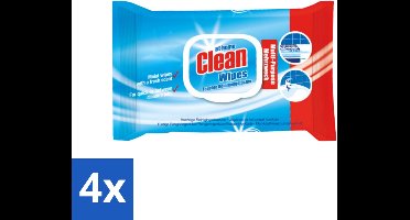 At Home - Clean - Multi-Purpose Reinigingsdoekjes - Vochtig - 55 Doekjes - Voordeelverpakking - 4 stuks