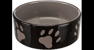 TRIXIE VOERBAK POOTMOTIEF KERAMIEK BRUIN / TAUPE