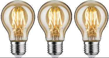Vintage Edition Standaard 230 V LED-gloeilamp E27 3x500lm 3x4,7W 2500K Goud