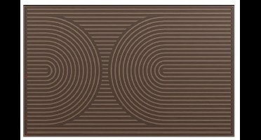 MD Entree - Deurmat - Ribmat - Curves - Archy - Taupe - 50 x 80 cm - 100% PET