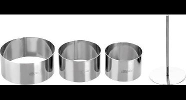 Ibili - Uitsteker/ kookring set a 3 incl. stamper