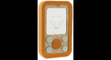 Houten baby telefoon met siliconen - Mr. Fox