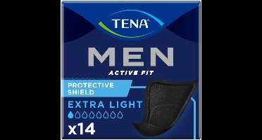 TENA Men Active Fit Protective Shield Extra Light - 5 x 14 stuks - Voordeelverpakking