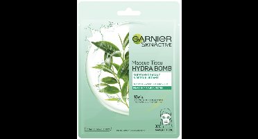 Garnier - SkinActive - Hydra Bomb Tissue Masker - Groene Thee - 1 Gezichtsmasker - 1 stuk