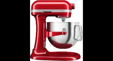 KitchenAid keukenmachine - Artisan - In hoogte verstelbare kom - 375 W - 11 snelheden - 3 RVS accessoires - 6,6L - Appelrood