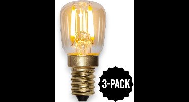 3-Pack | Mini Lampje - E14 - 0.5W - Super Warm Wit <2200K - Filament - Amber
