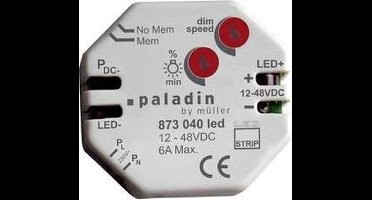 Müller 23323 Dimmer (inbouw) Geschikt voor lampen: LED-strip Grijs