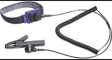 Bernstein Tools for Electronics 9-342 ESD-armband Zwart Incl. aardingskabel Drukknop 3 mm, Drukknop 10 mm, Krokodilklem