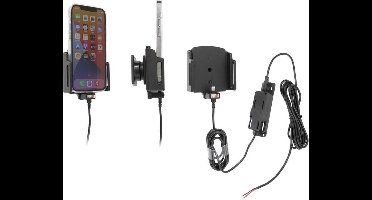 Brodit houder geschikt voor Apple iPhone 12 / 12 Pro / 13 / 13 Pro Actieve verstelbare houder met vaste voeding