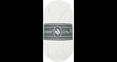 5 x Durable Cosy extra fine white - wit (310) - acryl en katoen garen - 50 grams - pendikte 3 a 3,5mm