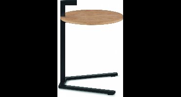 Oak Bijzettafel - Hout - Zwart - Kela